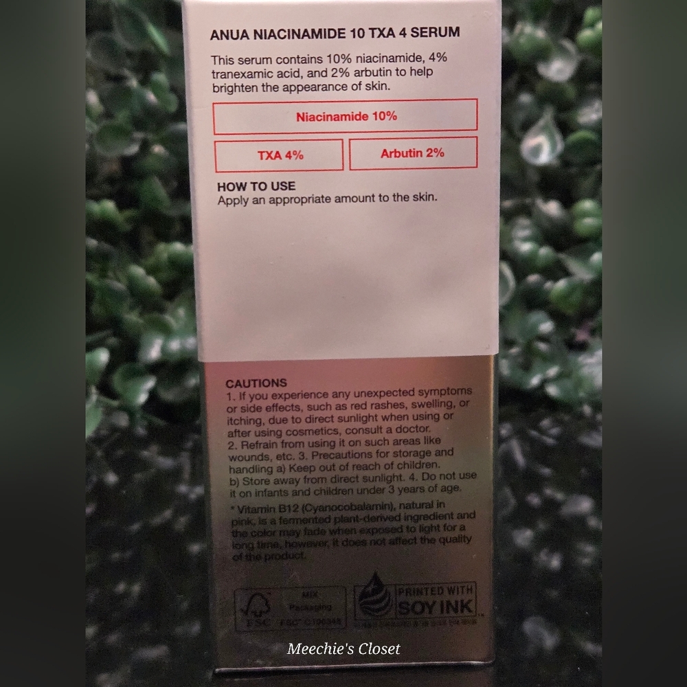 Anua Niacinamide 10% + TXA 4% Tranexamic Acid Serum 1oz/30mL FULL SZ EXP 6/2028 - Picture 4 of 5